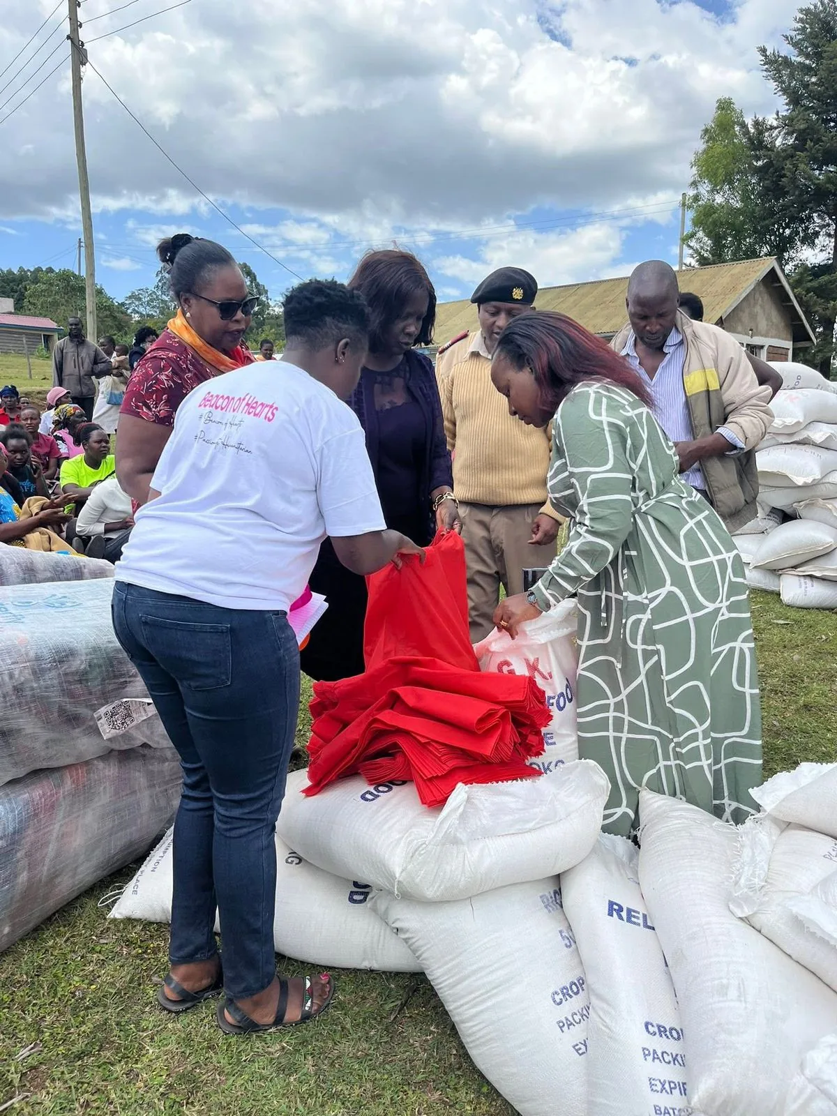 Beacon of Hearts food donation Christmas 2025